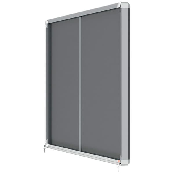 Nobo Premium Plus 18xa4 Interior Interior Vitrine Filt Overflade Med Skydedør Transparent