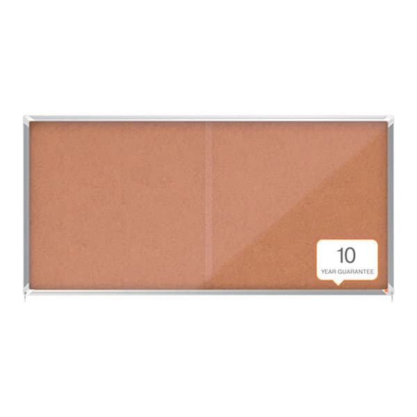 Nobo Premium Plus 27xa4 Interior Interior Korkkipintainen Näyttökotelo Liukuovella Beige