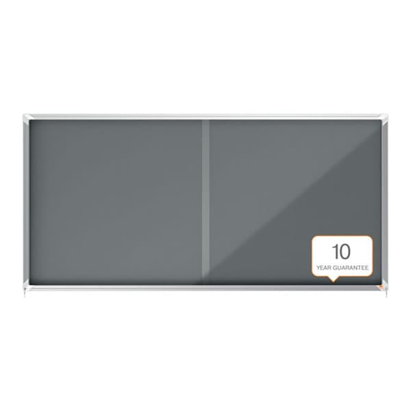 Nobo Premium Plus 27xa4 Interior Interior Vitrine Filt Overflade Med Skydedør Transparent