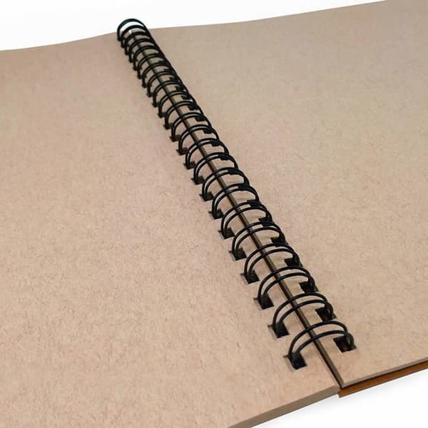 Strathmore - 412-9 - Serie 400 recycle - Spiralskissblock 50 ark 22,8 x 30,5 cm - 118g/m - Ljusbrun ton