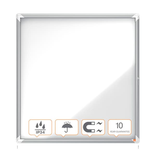 Nobo Ark Exteriör Vitrine Magnetisk Vit Bakgrund Premium Plus 12xa4