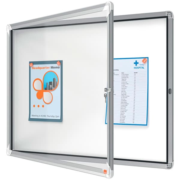 Nobo Ark Exteriör Vitrine Magnetisk Vit Bakgrund Premium Plus 8xa4
