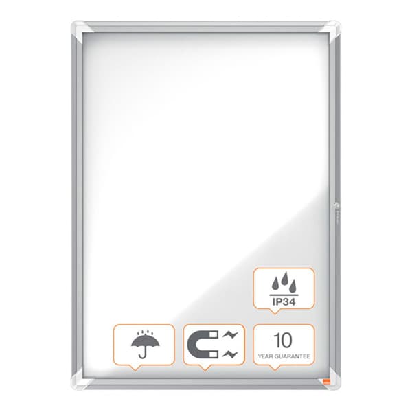 Nobo Ark Exteriör Vitrine Magnetisk Vit Bakgrund Premium Plus 9xa4