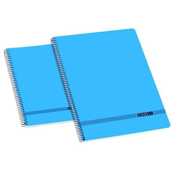 Enri Notebook - 100430029 - Set med 10 Spiral Notebooks Soft Cover, F/215 x 310 mm
