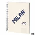 Miniatyrbillede 1 af 4: Notesbog Milan 430 Beige A4 80 Ark (3 enheder)