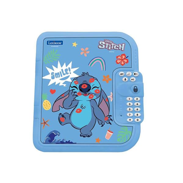 Lexibook Hemmelig Dagbog Electronic Disney Stitch With Secret Code Light And Sound Effects
