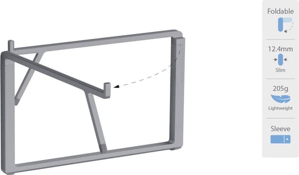Rain Design mBar Pro+ foldbart stativ til MacBook - MacBook Pro - Laptop - Grå