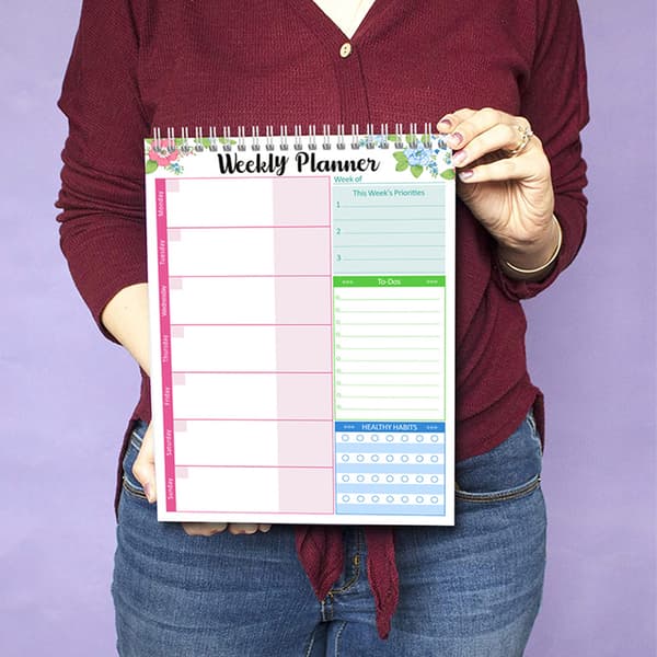 INF Ugeplanlægger D - PVC Double Coil Bound Agenda for Time Management