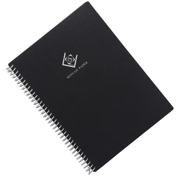 INF B5 Sort Notesbogssæt med Pen og Klud