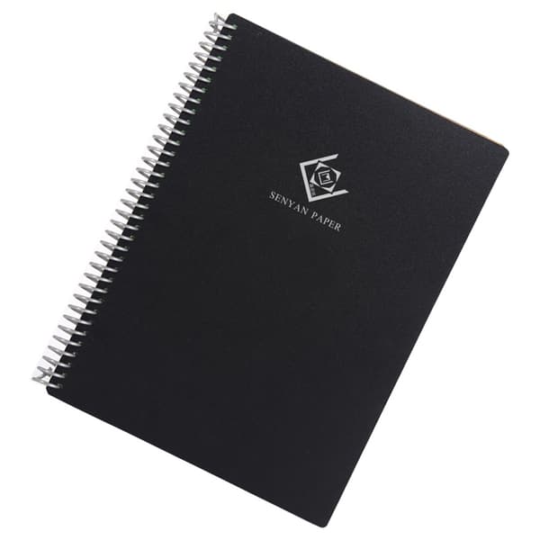 INF B5 Sort Notesbogssæt med Pen og Klud