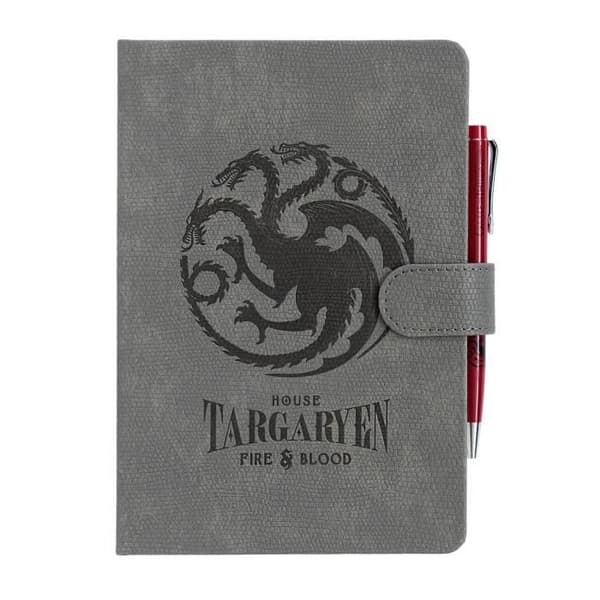 Game Of Thrones Targaryen A5 anteckningsbok med kulspetspenna