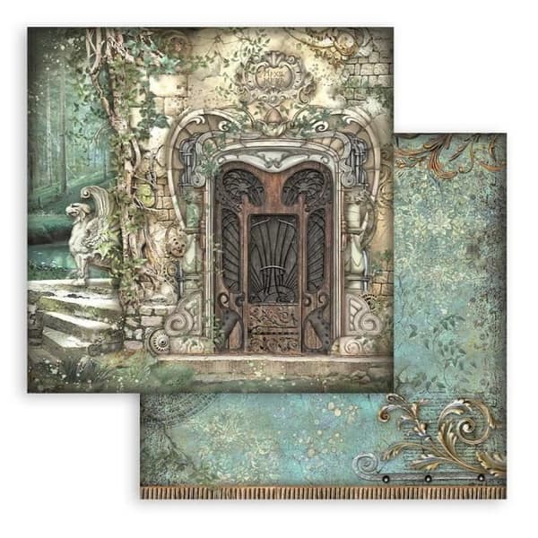 Scrapbookingpapper - STAMPERIA - Magic Forest - 10 ark - 30,5x30,5 cm - Blandat