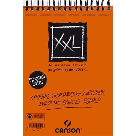 Canson spiralskissblock 'xxl', a4, 120 sidor...