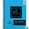 Miniatyrbild 1 av 3: Ritblock Canson XL Mix Media Vit A4 Papper 5 antal 30 Blad 300 g/m²