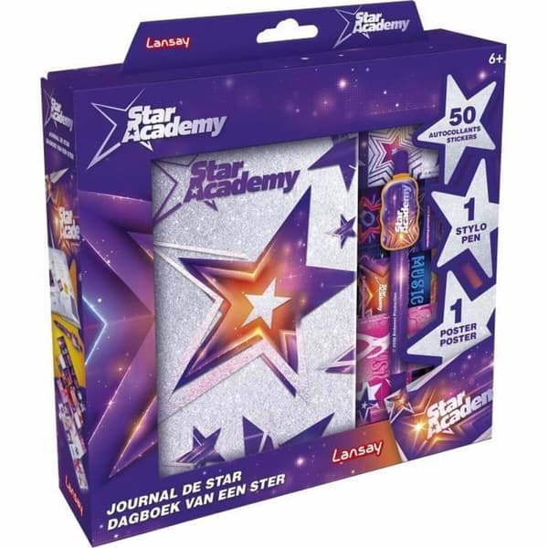 Agenda med tillbehör Lansay STAR ACADEMY Multicolour