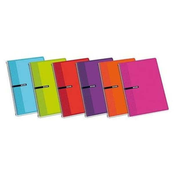 Anteckningsbok ENRI Multicolour Din A4 80 Blad (5 antal)