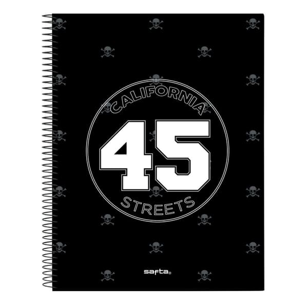 Notesbog Safta California Sort A4 120 Ark