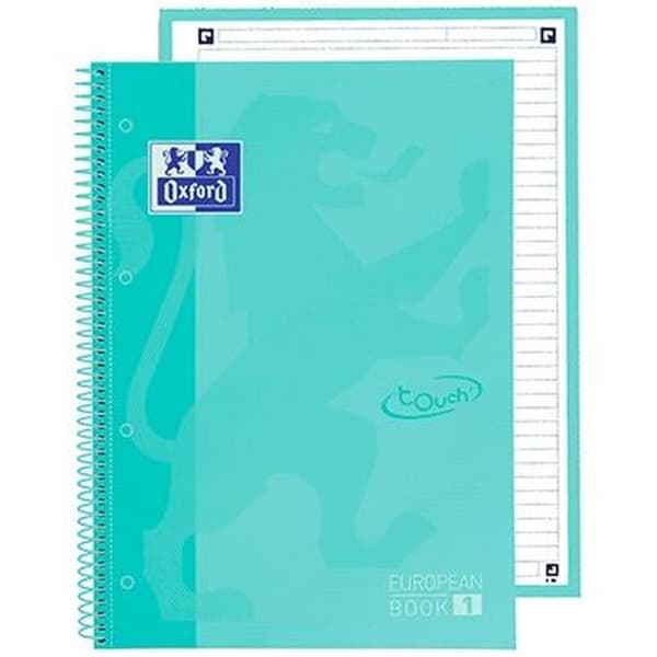 Notesbog Oxford European Book School Mint A4 A4+ 80 Ark 5 Dele
