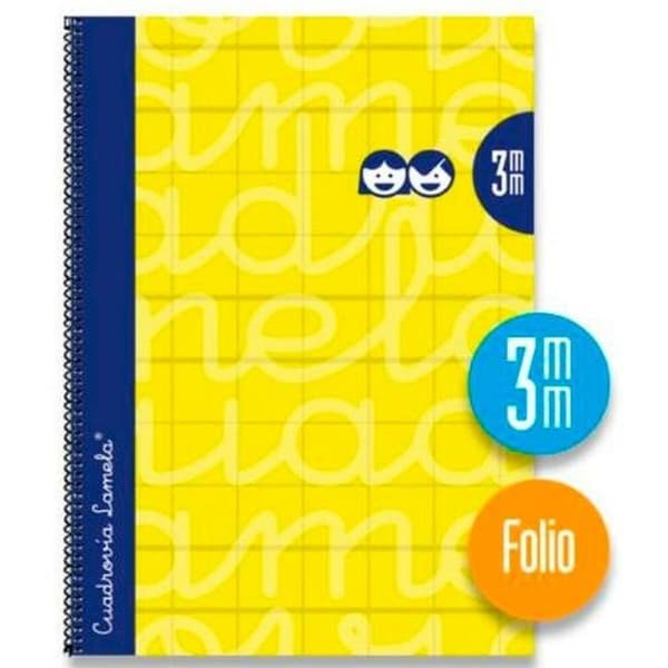 Notesbog Lamela 3 mm Gul Din A4 5 Dele 80 Ark
