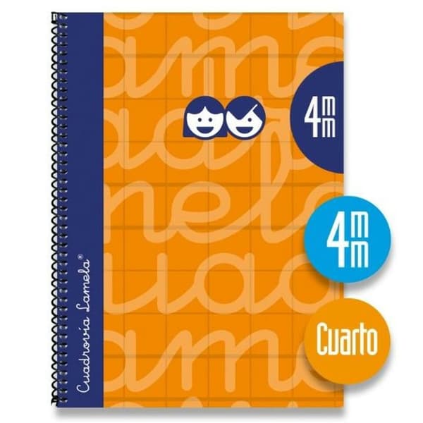 Notesbog Lamela Orange Kvarter 5 Dele 80 Ark