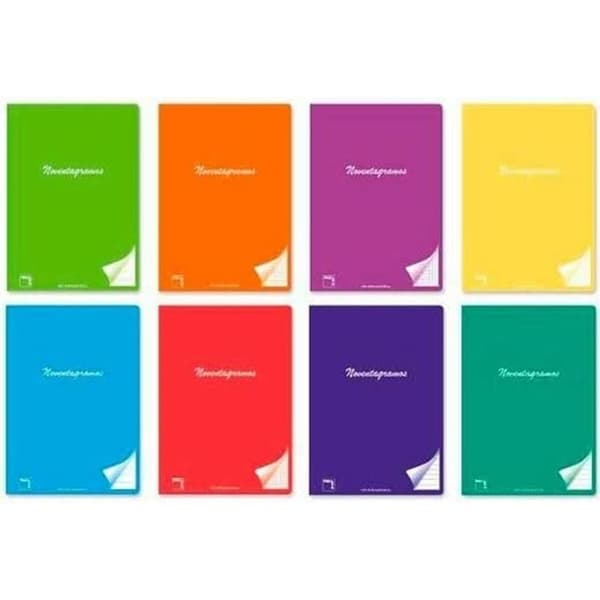 Notatbok Pacsa Flerfarget A4 48 Ark Trykt grid 4 mm (6 Deler)