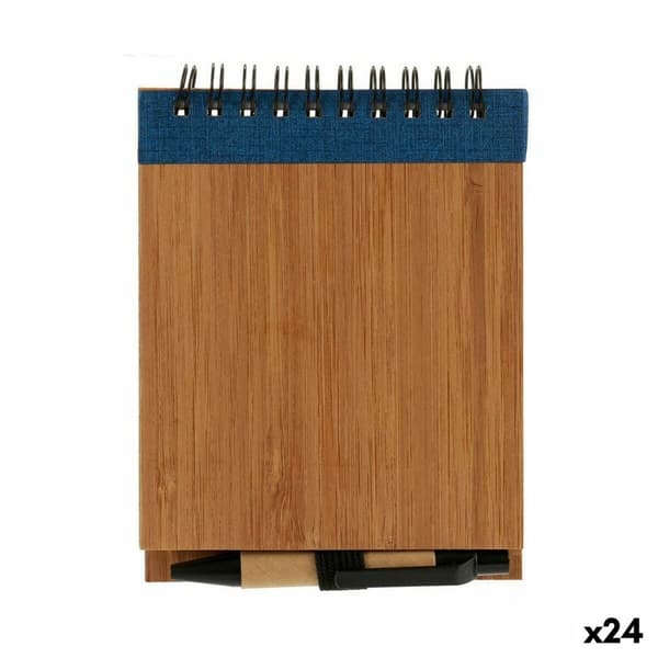 Wire-sidottu vihko kuulakärkikynällä Pincello AR1810135 1 x 10 x 13 cm Bambu (24 osaa)