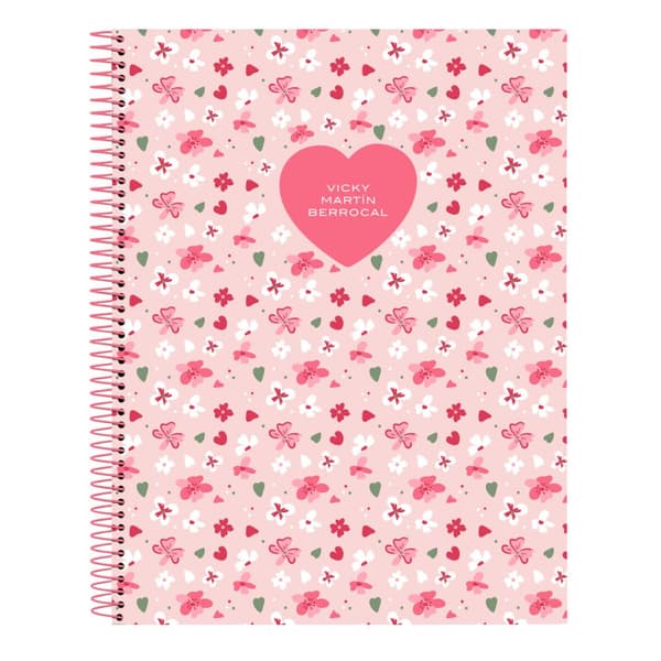 Muistikirja Vicky Martín Berrocal In bloom Pinkki A4 120 Levyt