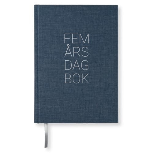 PS 5-ÅRS DAGBOK A5 Dark Denim