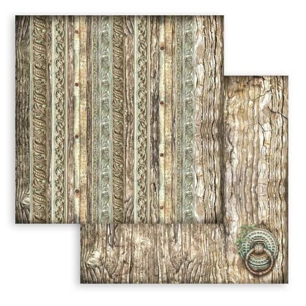Scrapbookingpapper - STAMPERIA - Magic Forest Maxi Bakgrund - 10 ark - 30,5x30,5 cm - Blandat