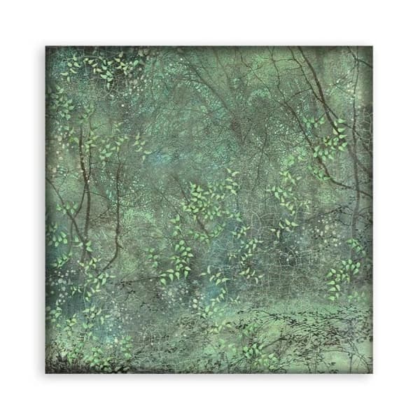 Scrapbookingpapper - STAMPERIA - Magic Forest Maxi Bakgrund - 10 ark - 30,5x30,5 cm - Blandat