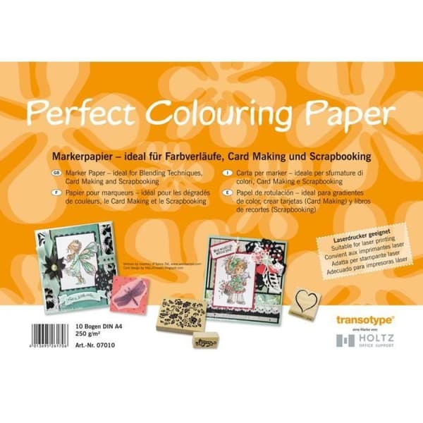 Pad med 50 ark Perfect Coloring Layout A4 250g papper från Copic