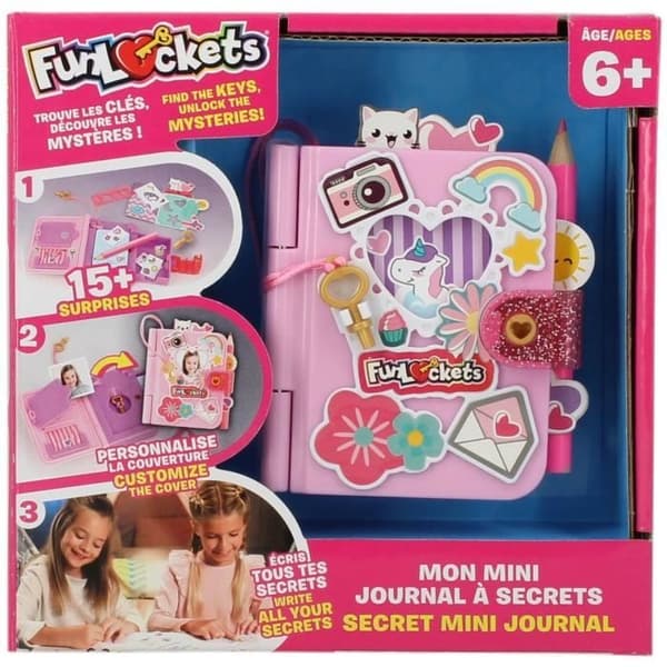 Mini Journal - KD - Funlockets - My Secret Mini Journal - Ha kul med att anpassa din journal