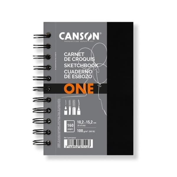 Art Book One Canson Notebook - Skiss - 10,2 x 15,2 cm - 100 g - 80 ark