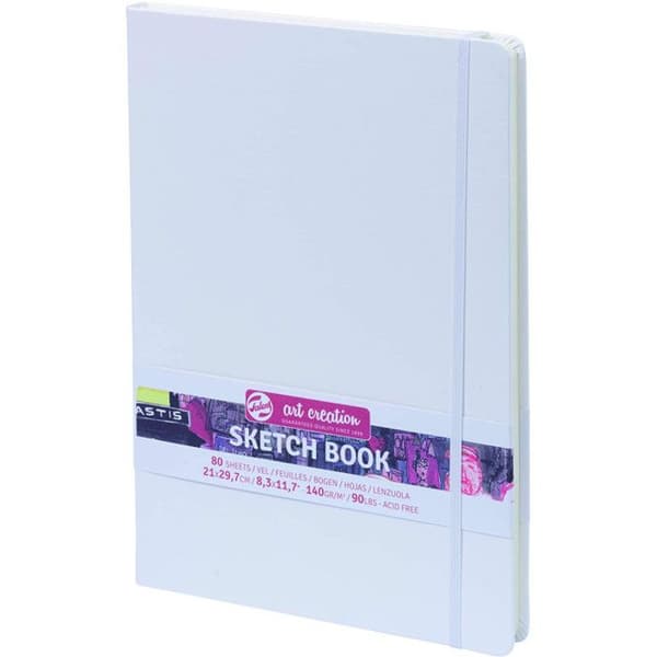 Skissblock - Royal Talens - A4-format - 80 ark - 140g - vit