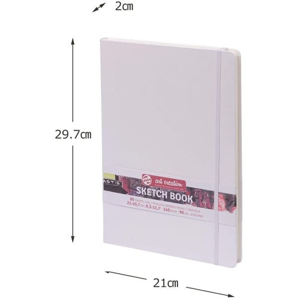 Skissblock - Royal Talens - A4-format - 80 ark - 140g - vit