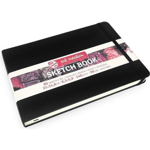 ROYAL TALENS – konstnärligt skapande på Sketchbook-kartong – 80 ark – 21 x 14,8 cm