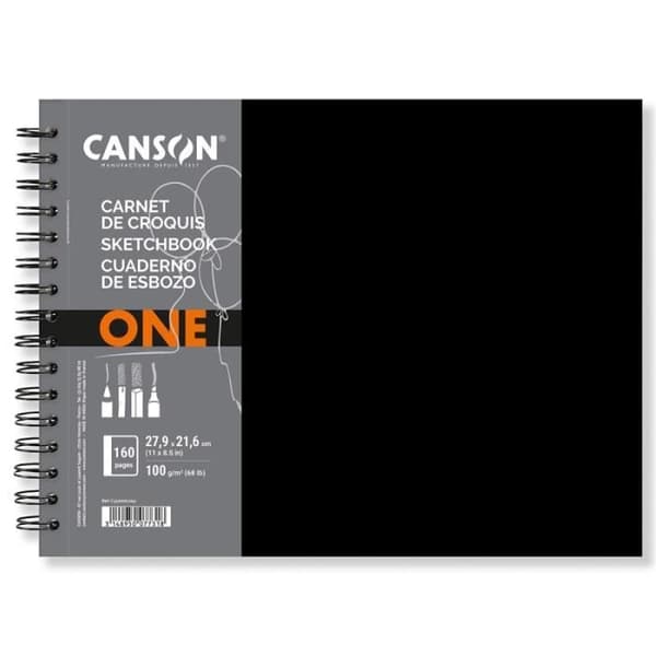 Art Book One Canson anteckningsbok - Skiss - 21,6 x 27,9 cm - 100 g - 80 ark
