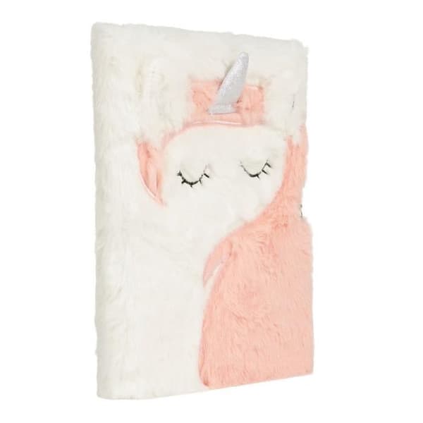 Diary Plysch Unicorn Coral - Draeger Paris
