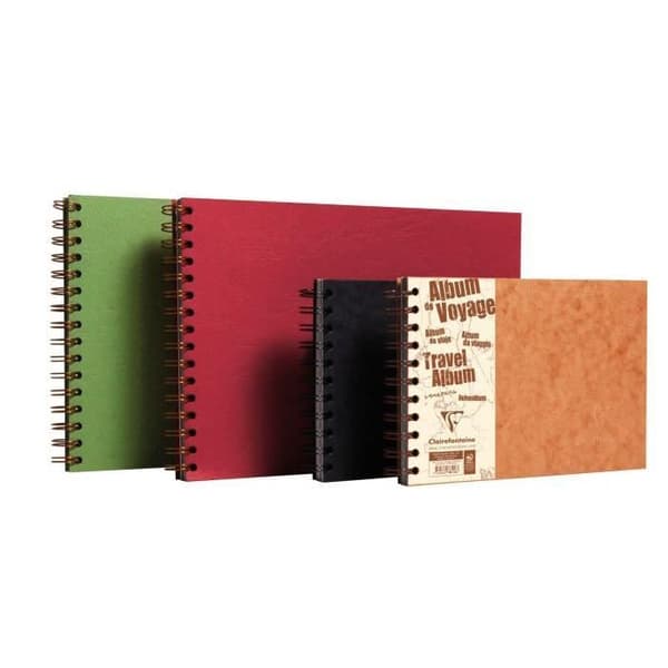 Resealbum - CLAIREFONTAINE - Age Bag A4 - 80 sidor - Fodrad - Svart - 21 x 29,7 cm