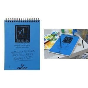 Spiral Album - CANSON - XL® Mix Media A4 - 30 ark - 300 g - Finkornig - Vit