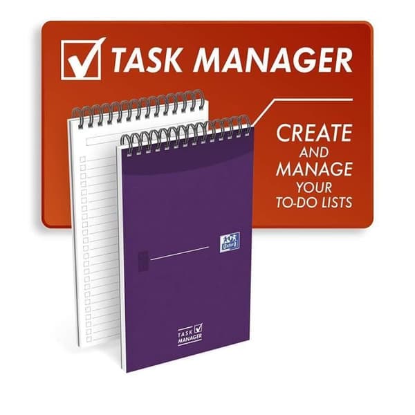 Bloc Notes TASK MANAGER Spirale Topp 125x200 140P 90G LINJE 8