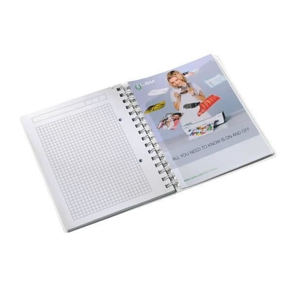 LEITZ WOW A5 Notebook - 5 x 5 - Spiral - Metalliskt lila PP-omslag