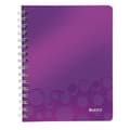 Miniatyrbild 1 av 4: LEITZ WOW A5 Notebook - 5 x 5 - Spiral - Metalliskt lila PP-omslag
