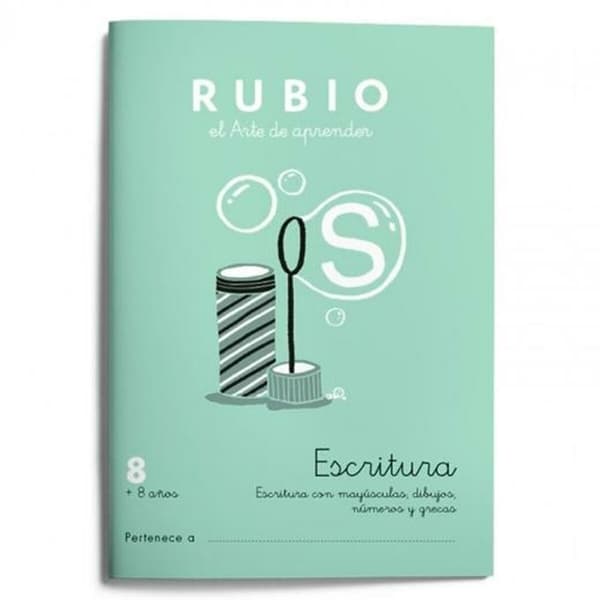 Writing and calligraphy notebook Rubio Nº8 A5 spanska 20 Blad (10 antal)