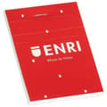 Miniatyrbillede 2 af 3: Notesblokken ENRI Rød A7 80 Ark (10 enheder)