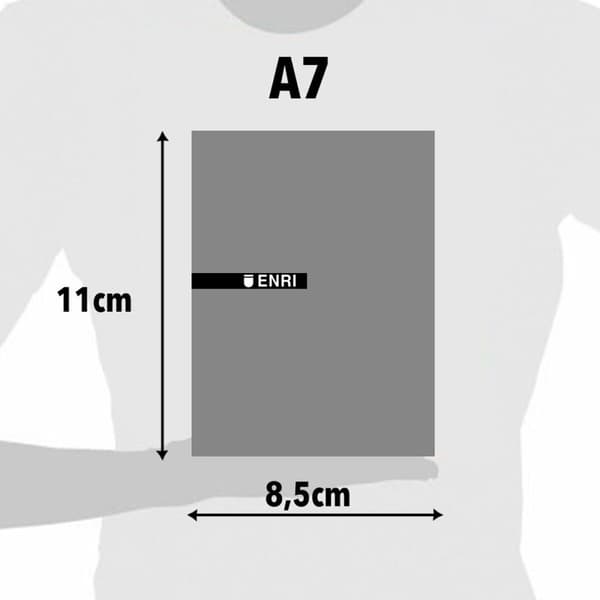 Notesblokken ENRI Rød A7 80 Ark 4 mm (10 enheder)
