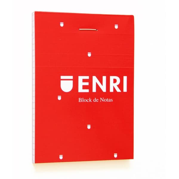 Notesblokken ENRI Rød A7 80 Ark 4 mm (10 enheder)