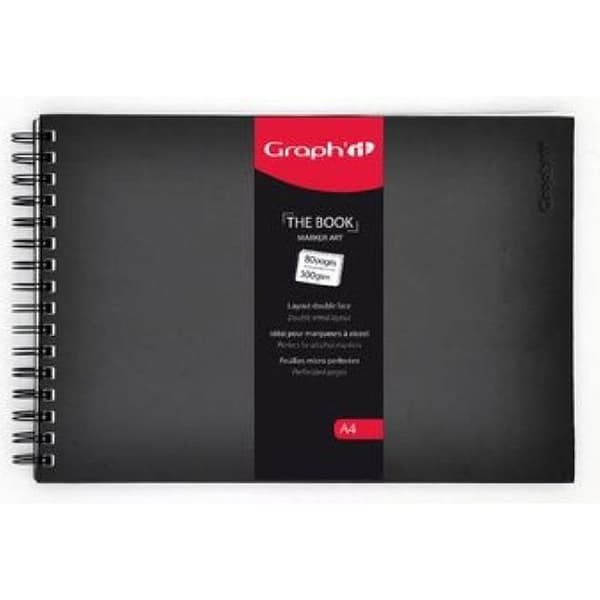 Block 'Artbook dubbelsidig A4' 80 ark GRAPH'IT
