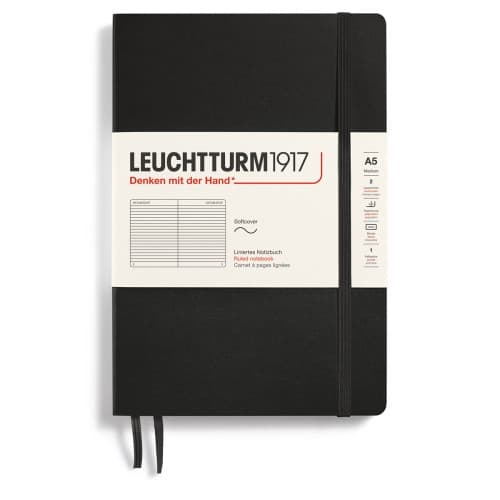 LT NOTEBOOK A5 Soft Ruled Black
