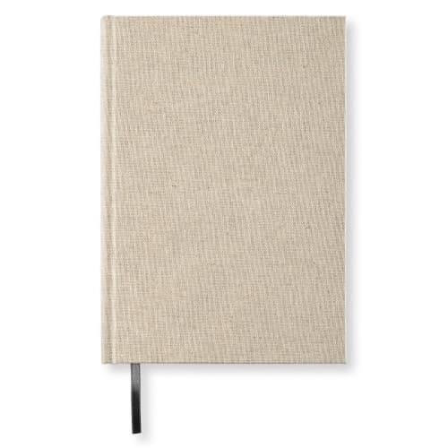 PS NOTEBOOK A5 256p. Plain Rough Linen